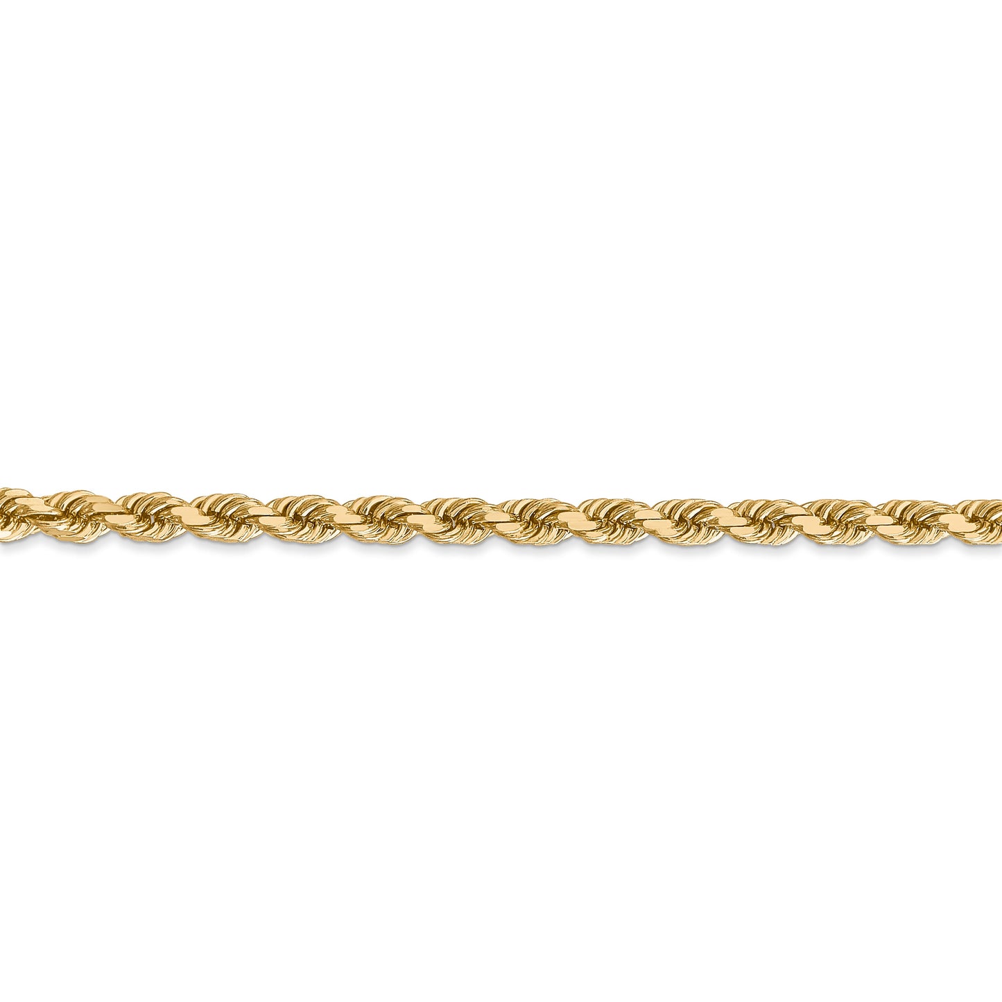 14k 4mm D/C Rope with Lobster Clasp Chain