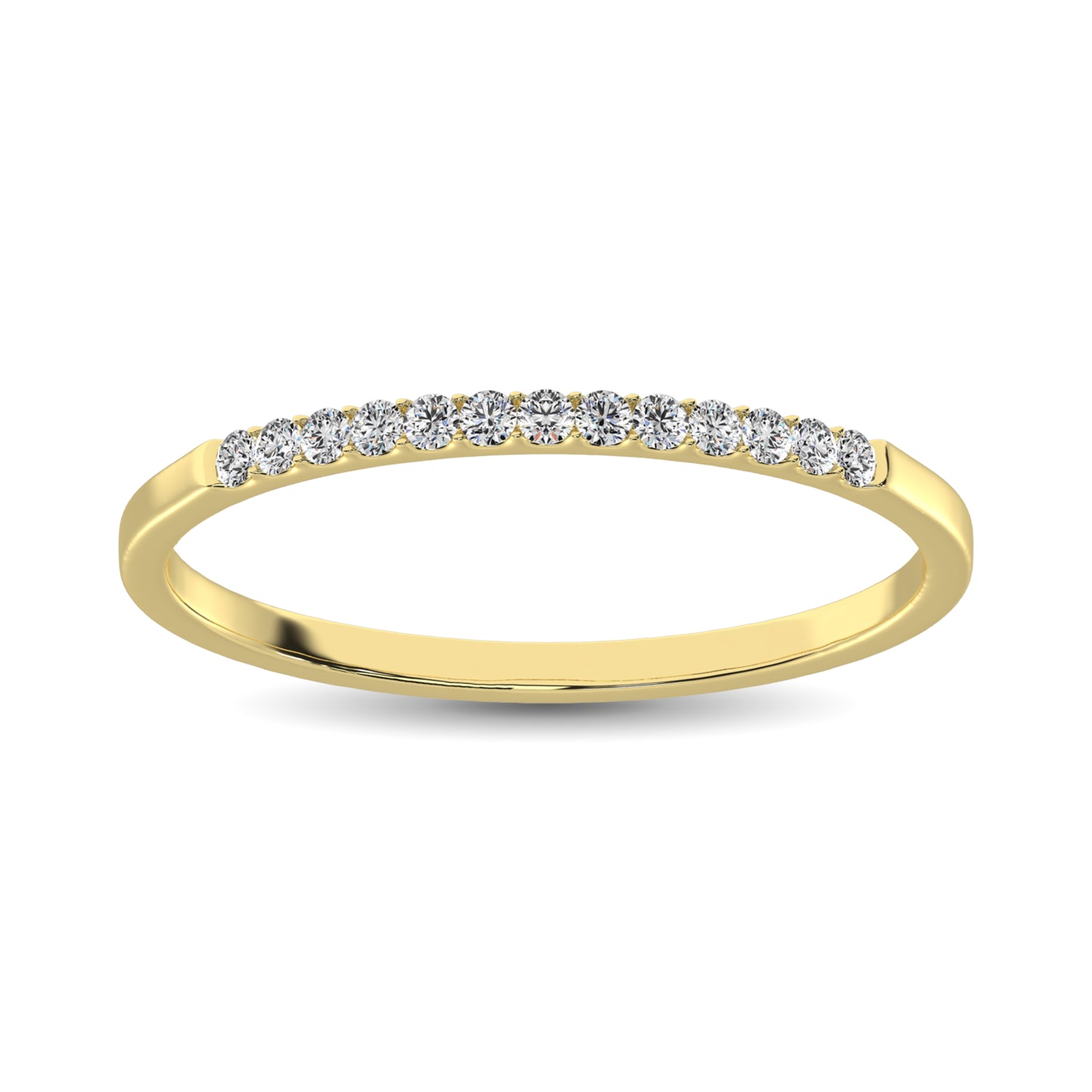 14K Yellow Gold 1/3 Ct Diamond Ladies Machine Band