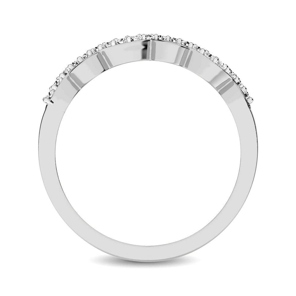 Diamond 1/6 Ct.tw Twist Band in 14K White Gold