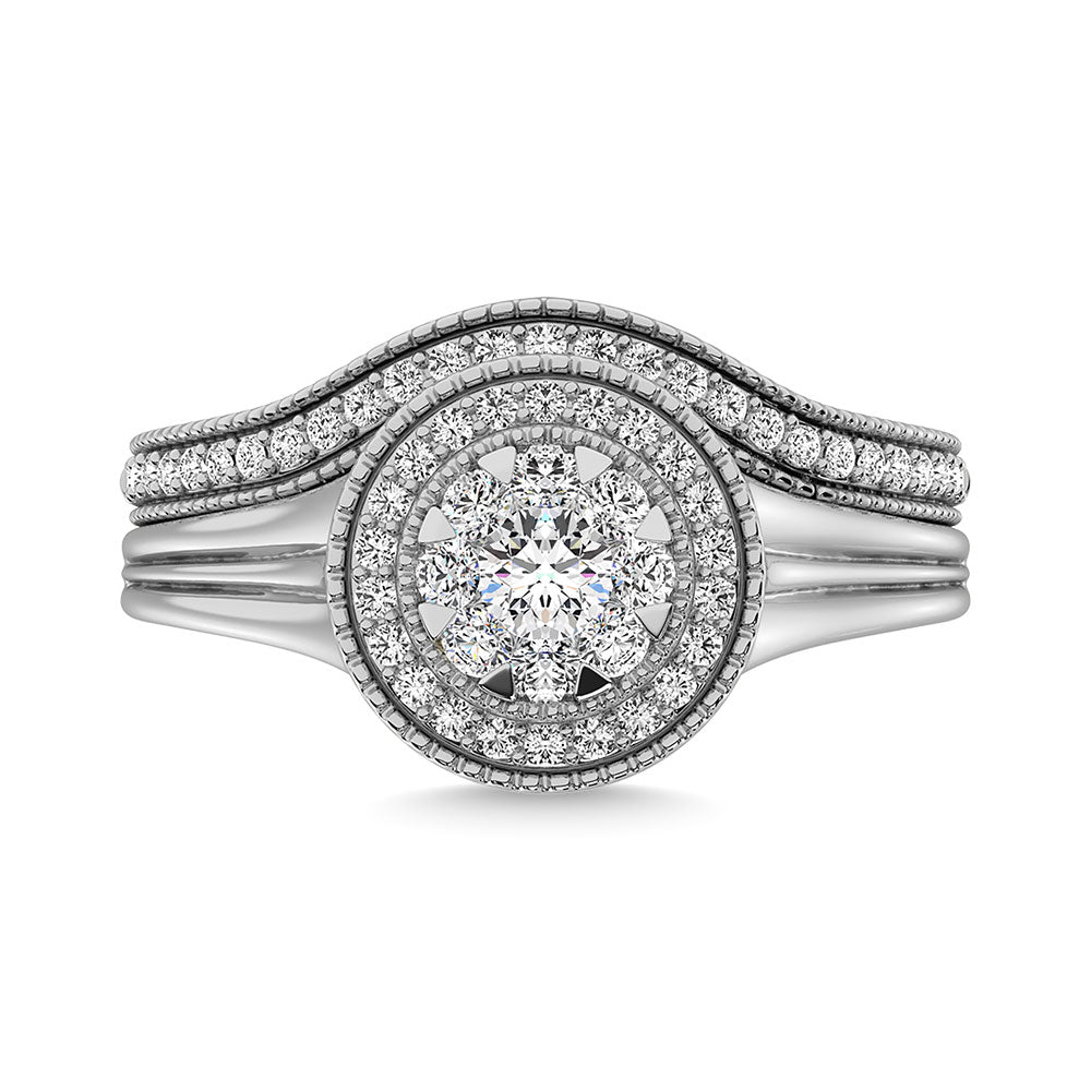 Diamond 3/4 Ct.Tw. Men?s Fashion Ring Ring in 14K White Gold