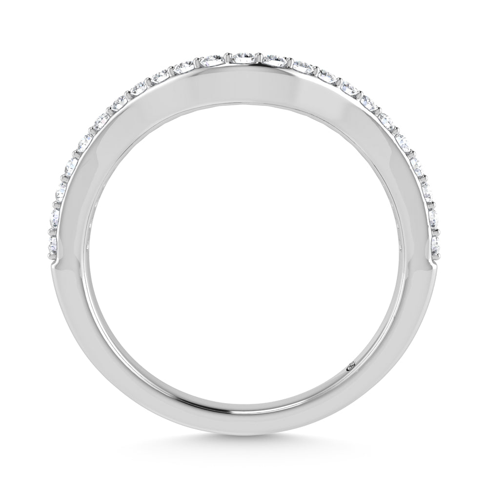 14K White Gold 1/6 Ct.Tw. Diamond Fashion Band
