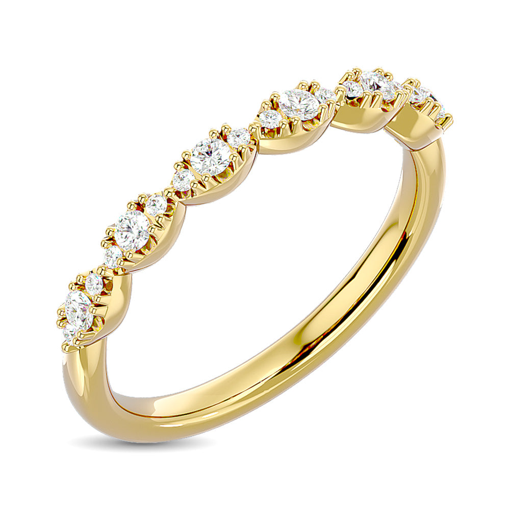 Diamond Stackable Band 1/5 Ct.tw in 14K Yellow Gold