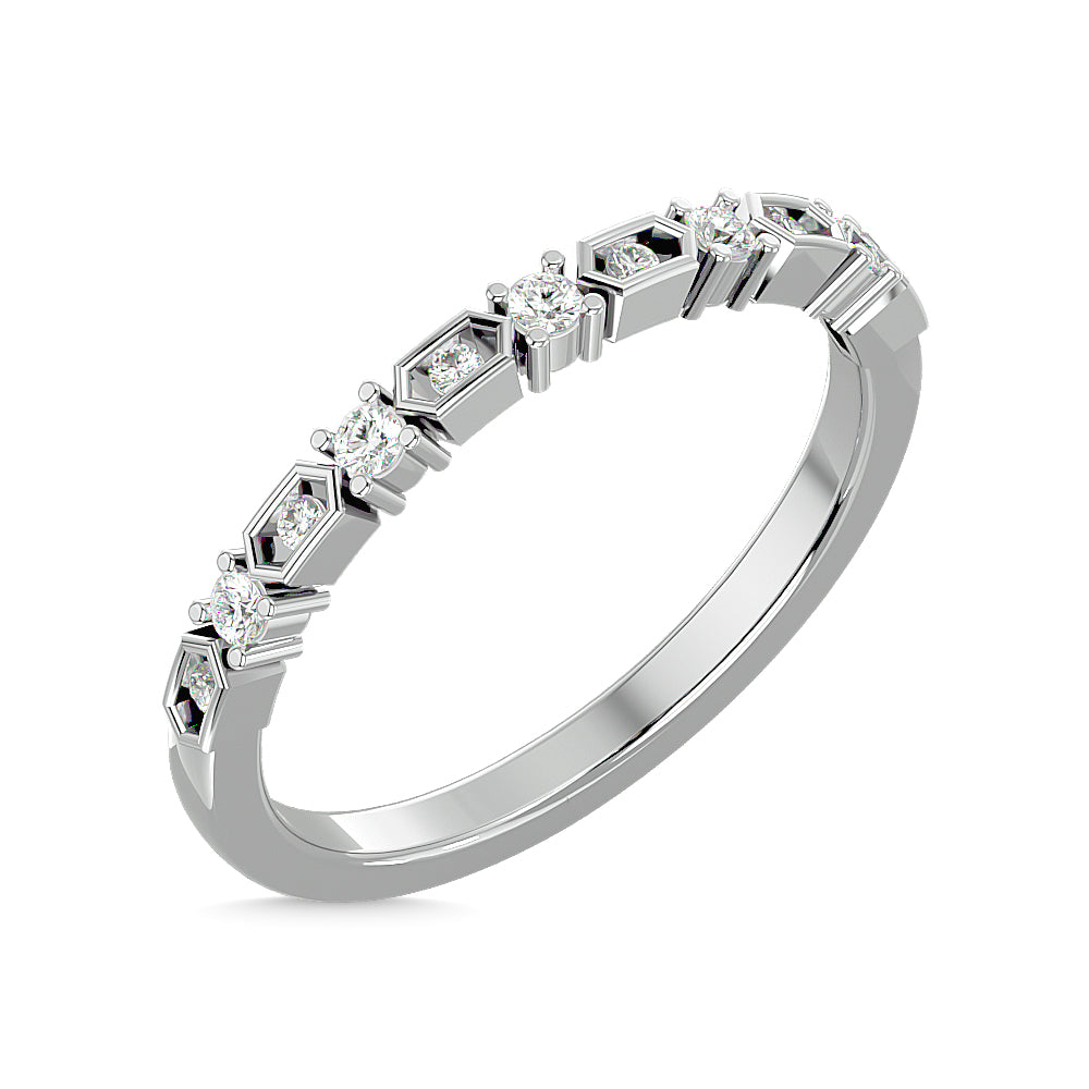 Diamond Stackable Band 1/6 Ct.tw in 14K White Gold