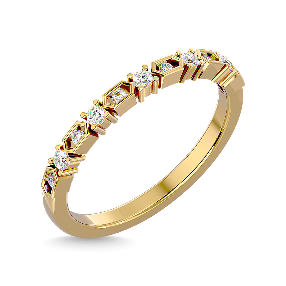 Diamond Stackable Band 1/6 Ct.tw in 14K Yellow Gold