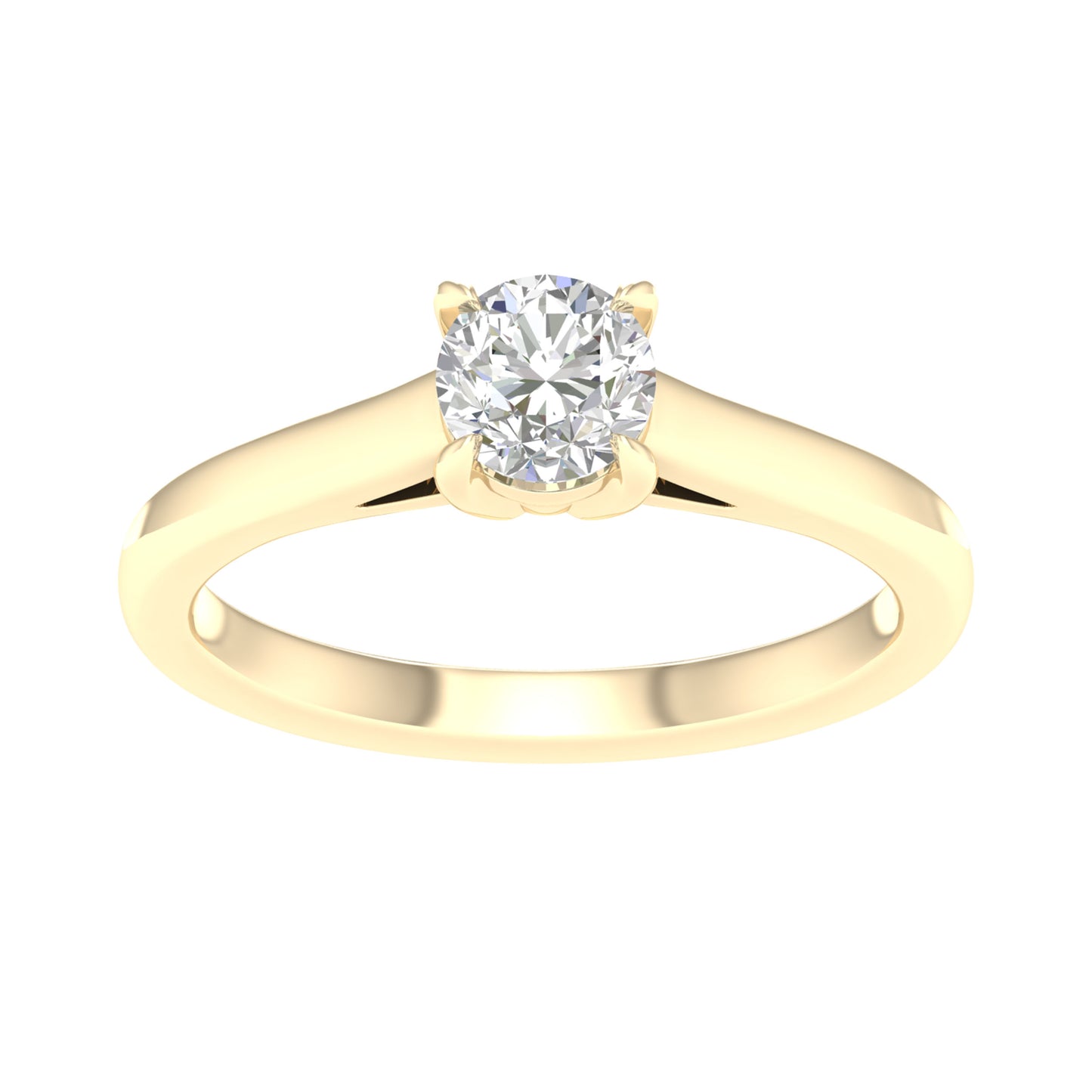 14K 0.75ct Certified Lab Grown Diamond Ring ( IGI Certified )