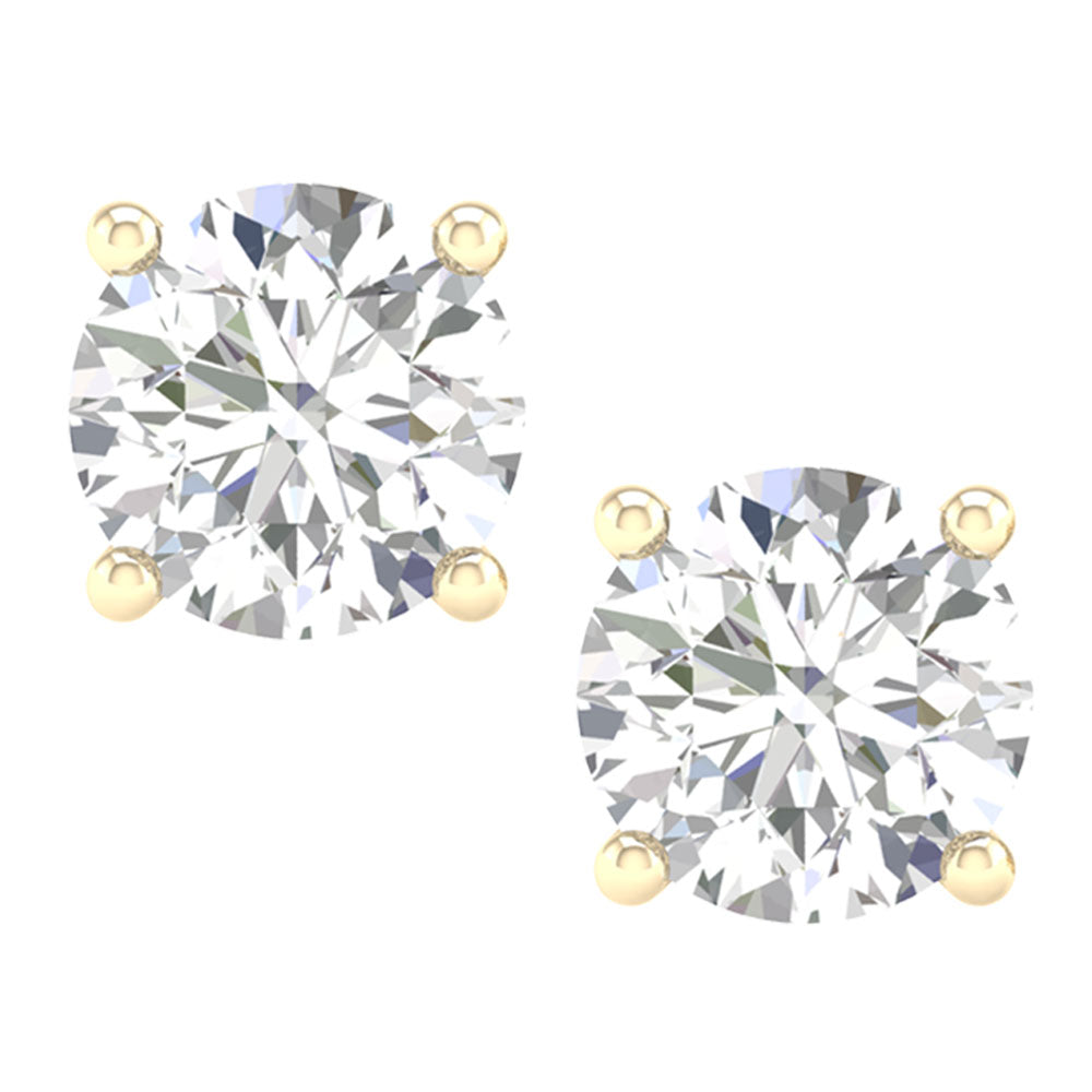 14K 3.00CT Certified Lab Grown Diamond Earring