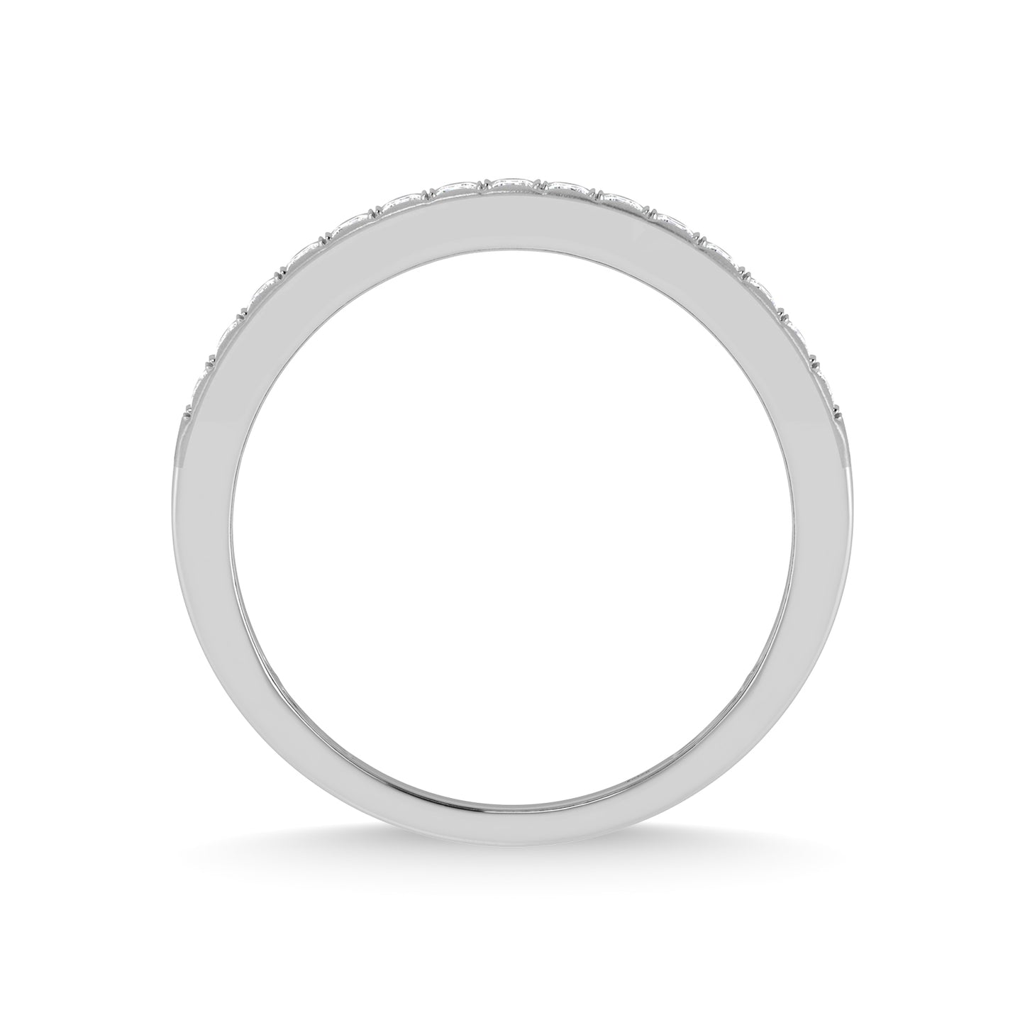 14K White Gold Diamond 1/2 Ct.Tw. Men?s Band