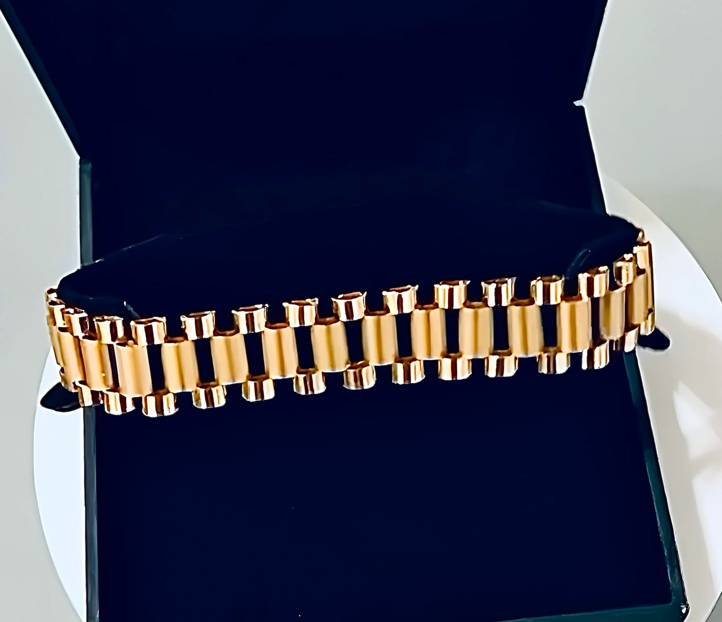 $2895 14k Yellow Golg Men’s Rolex Style Bracelet Reg $5800