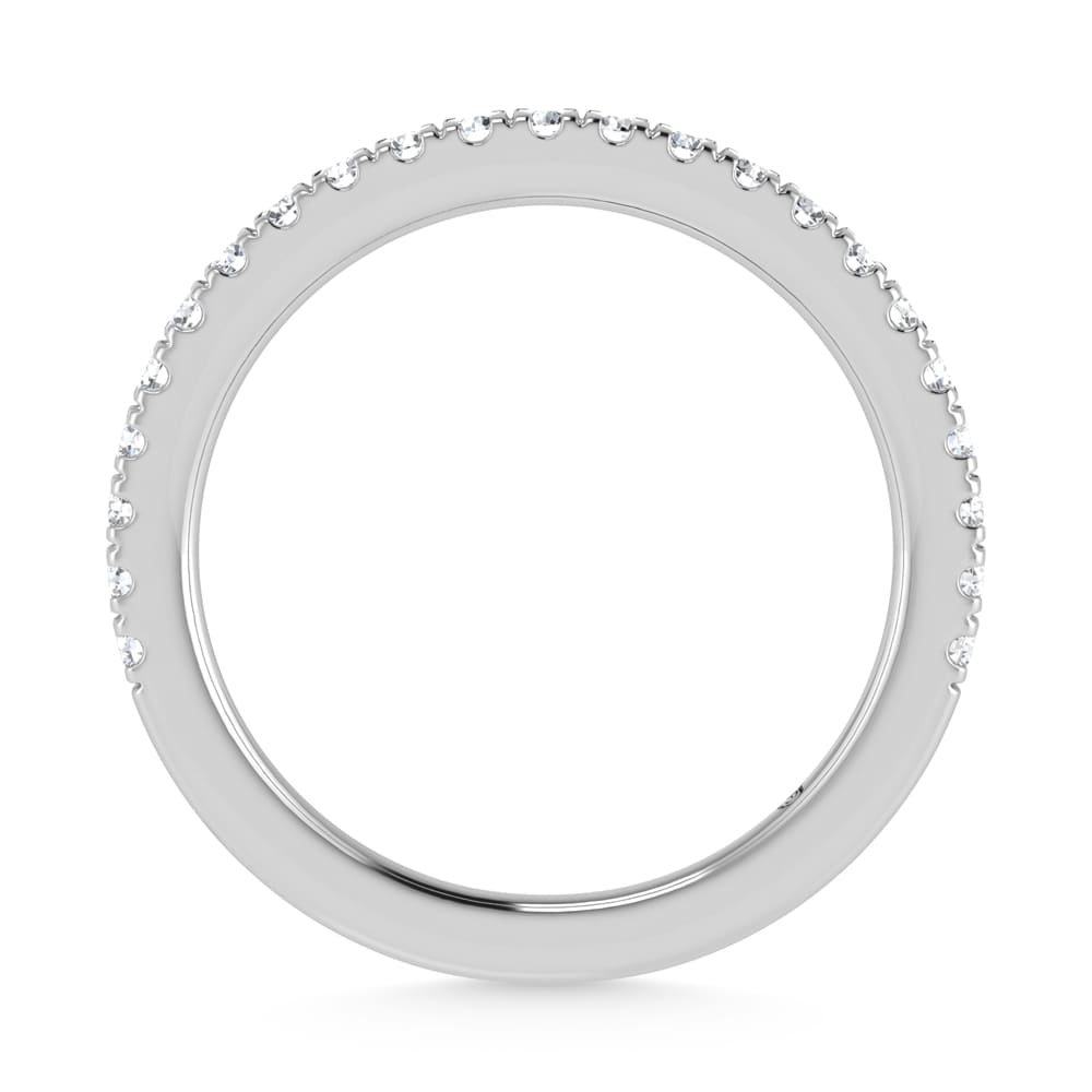 14K White Gold Lab Grown Diamond 1/2 Ct.Tw. Wedding Band