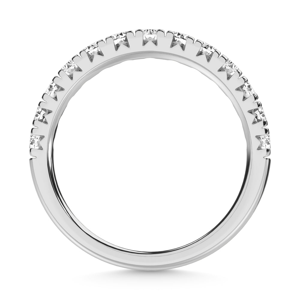 14K White Gold Lab Grown Diamond 1 Ct.Tw. Micropave Band