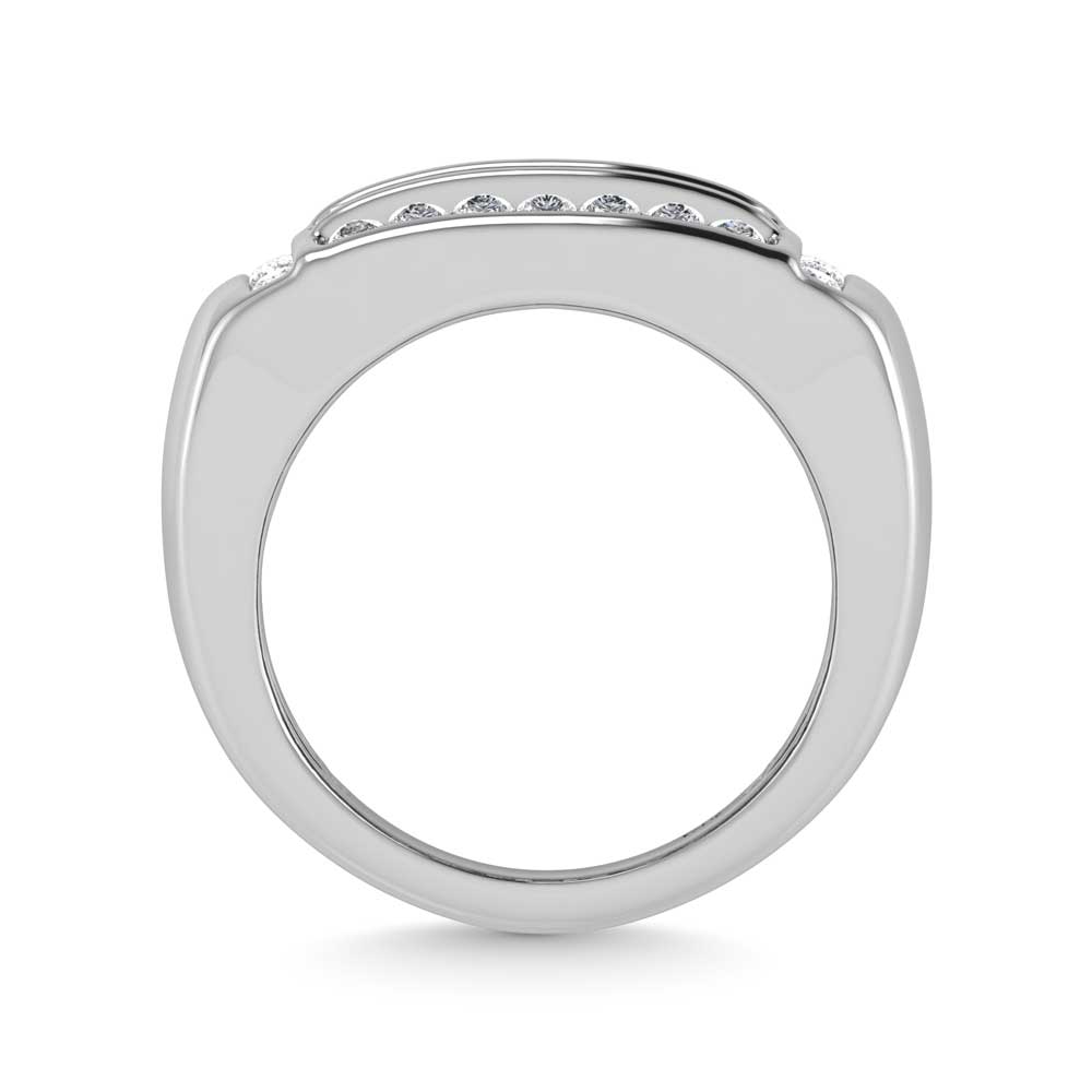 14K White Gold Lab Grown Diamond 2 1/6 Ct.Tw. Mens Ring