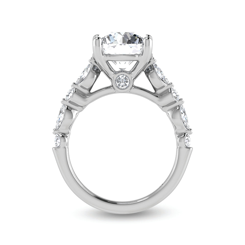 14K White Gold Lab Grown Diamond 3 5/8 Ct.Tw. Labgrown Engagement Ring