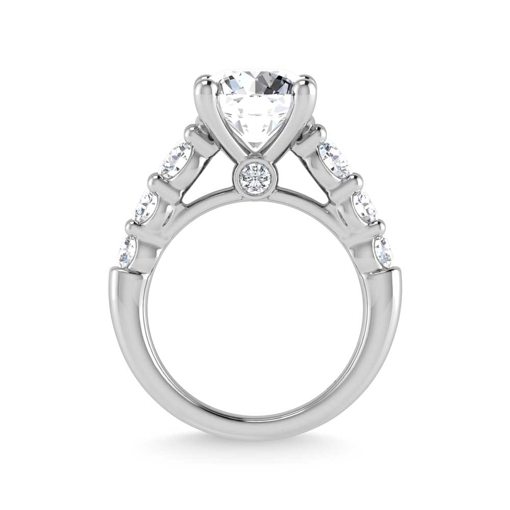 14K White Gold Lab Grown Diamond 4 3/8 Ct.Tw. Engagement Ring
