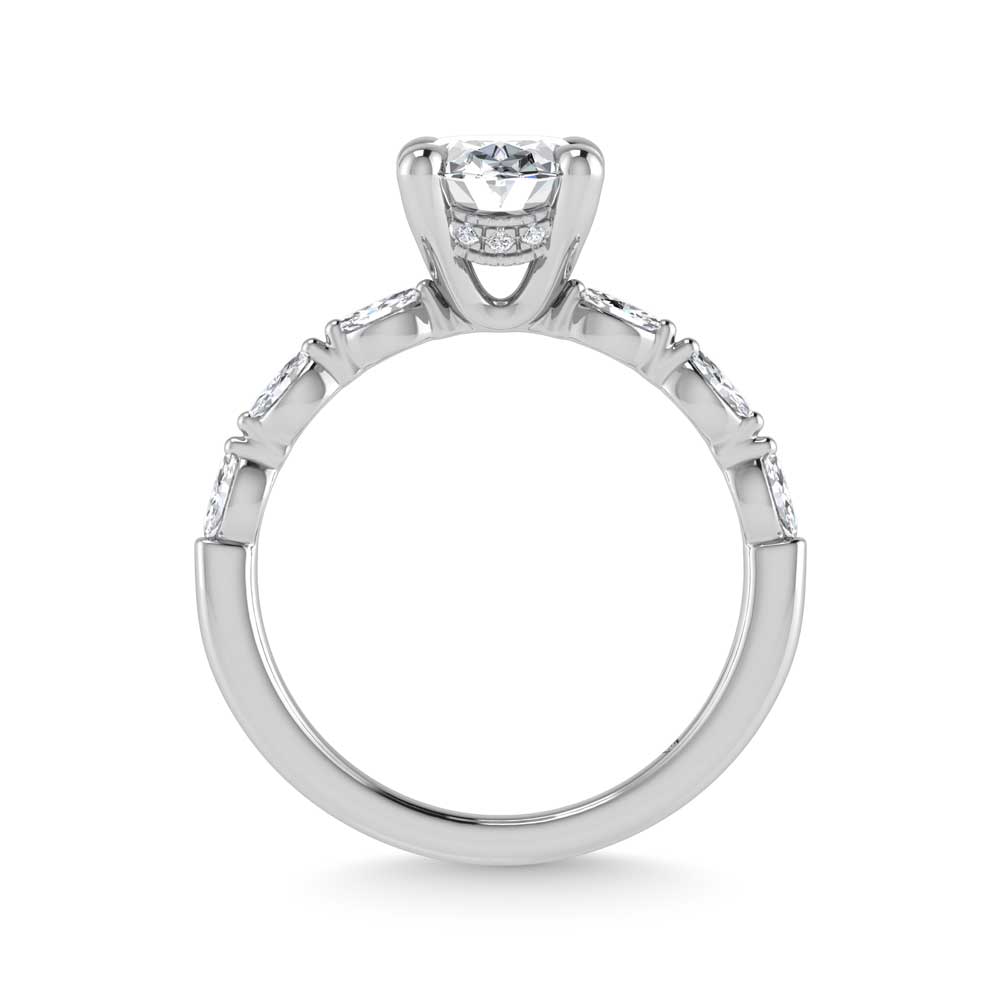 14K White Gold Lab Grown Diamond 2 1/4 Ct.Tw. Engagement Ring