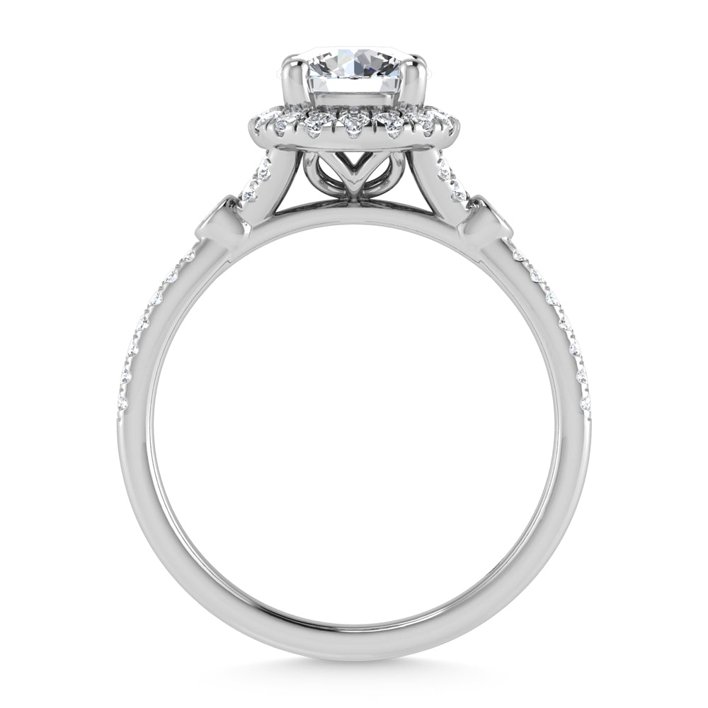 10K White Gold Lab Grown Diamond 1 1/4 Ct.Tw. Engagement Ring