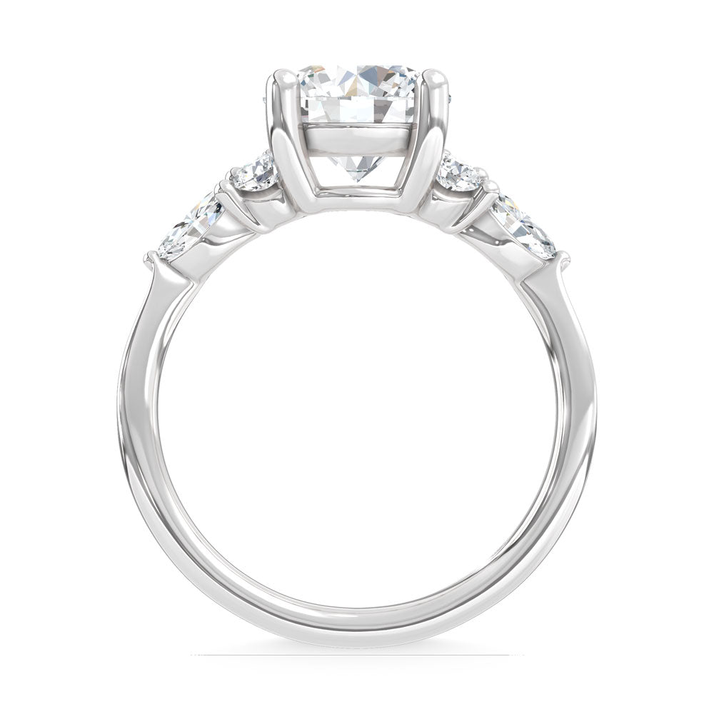 14K White Gold Lab Grown Diamond 2 1/2 Ct.T. Enagagement Ring