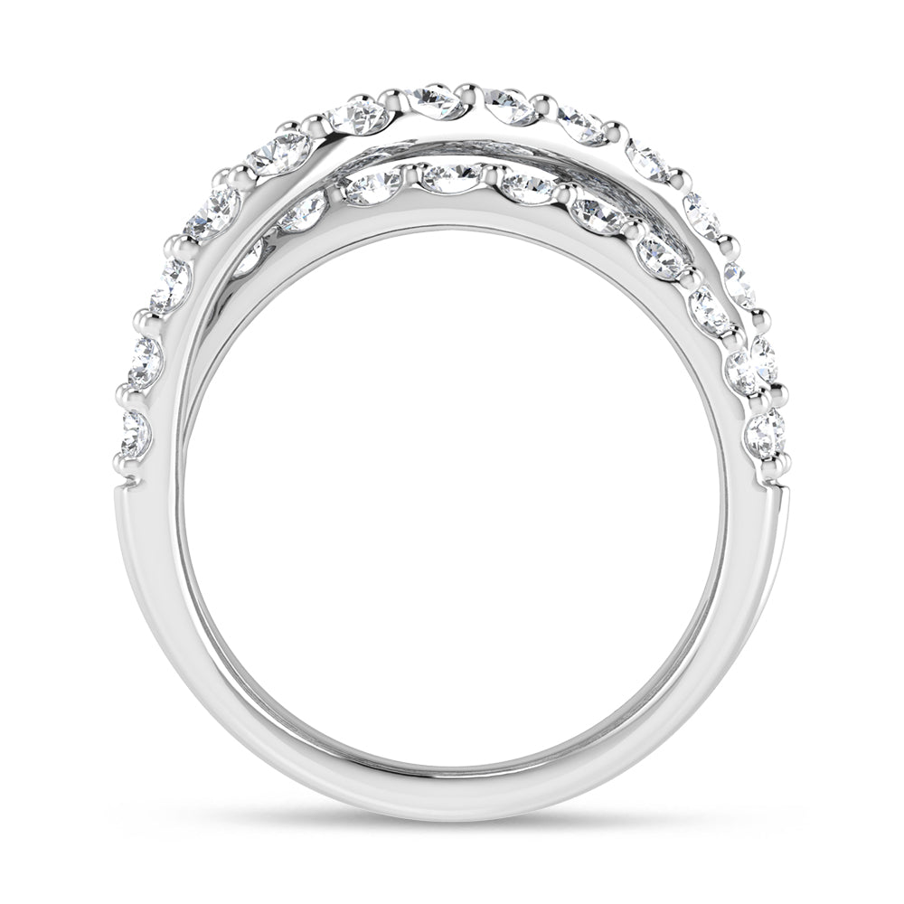 14K White Gold 2 1/2 Ct.Tw. Labgrown Diamond Fashion Band