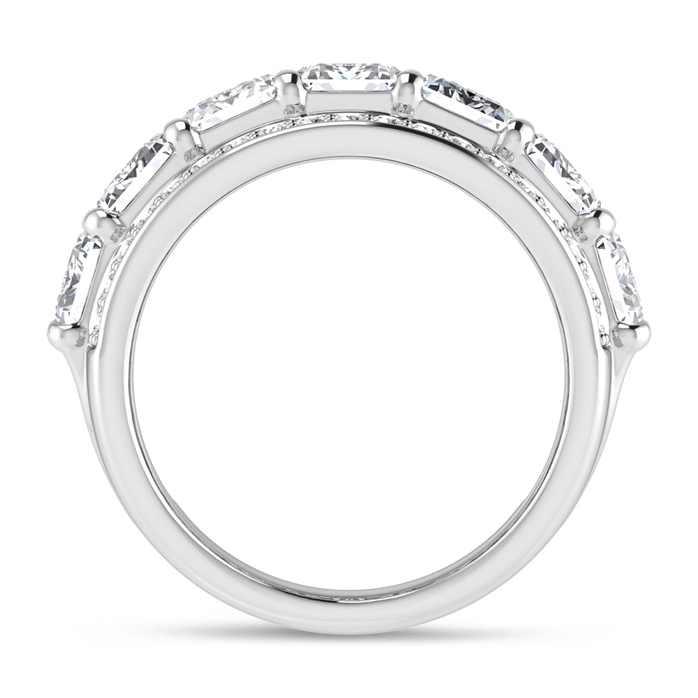 14K White Gold 5 5/8 Ct.Tw. Labgrown Diamond Fashion Band