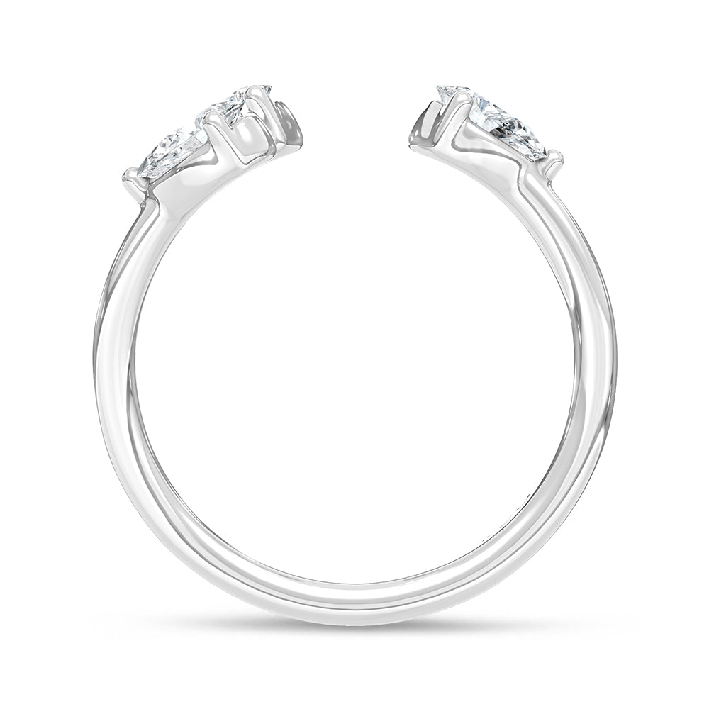 14K White Gold Lab Grown Diamond 1/2 Ct.Tw. Fashion Ring