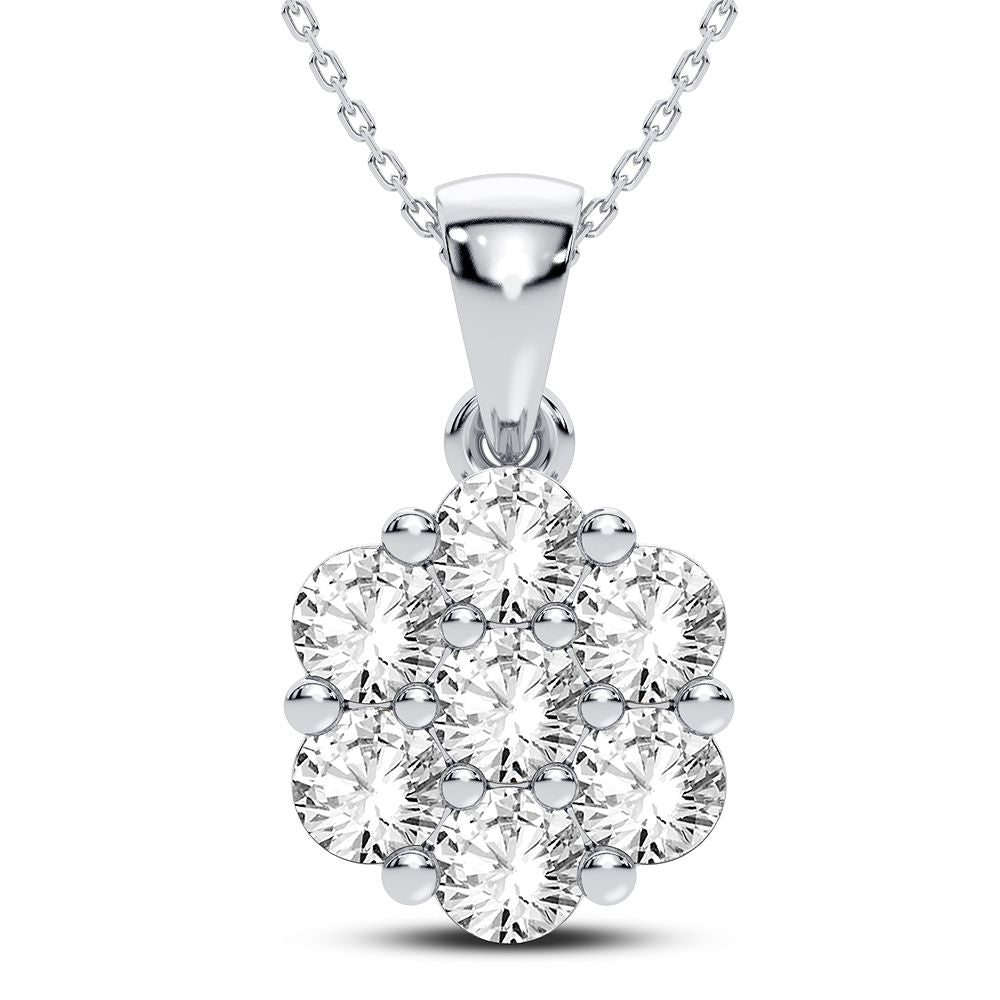 14K 0.50CT Certified Lab Grown Diamond Pendant