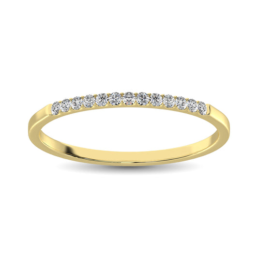 14K Yellow Gold 1/3 Ct Diamond Ladies Machine Band