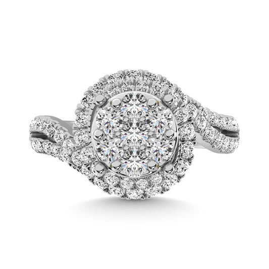 Diamond 1 1/2 Ct.Tw. Engagement Ring in 14K White Gold