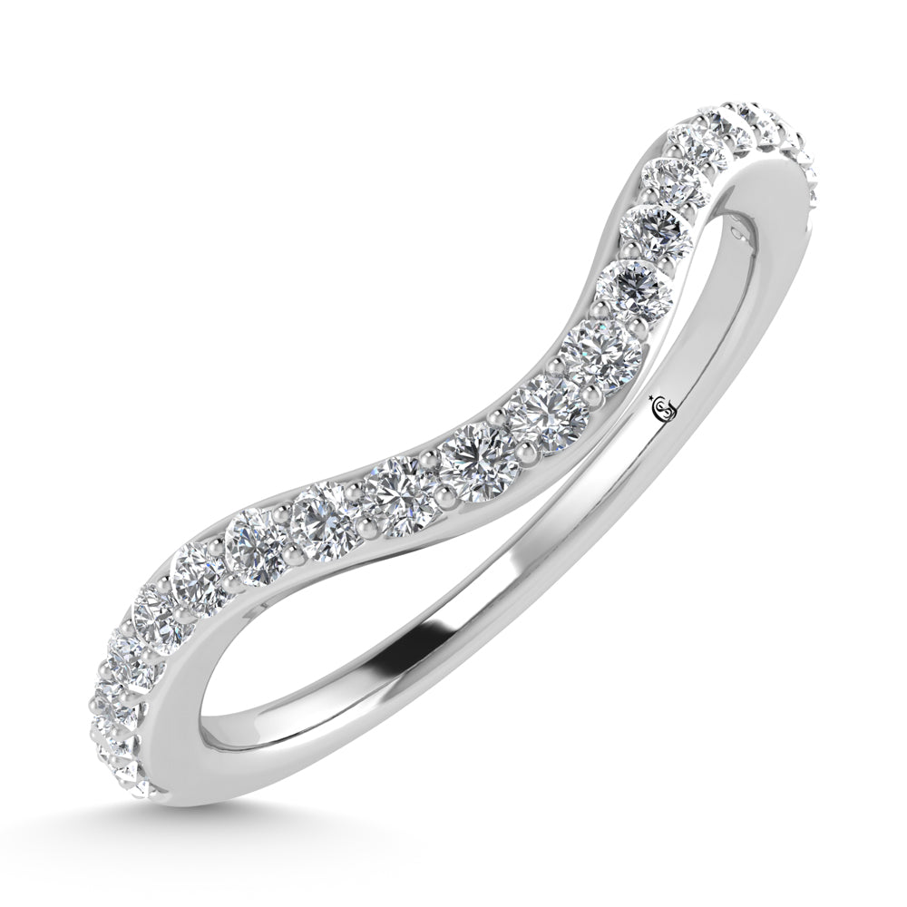 14K White Gold 1/6 Ct.Tw. Diamond Fashion Band