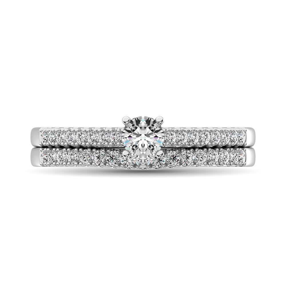 Diamond 1/2 Ct.tw Bridal Ring in 14K White Gold
