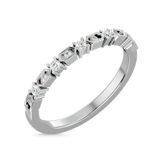 Diamond Stackable Band 1/6 Ct.tw in 14K White Gold