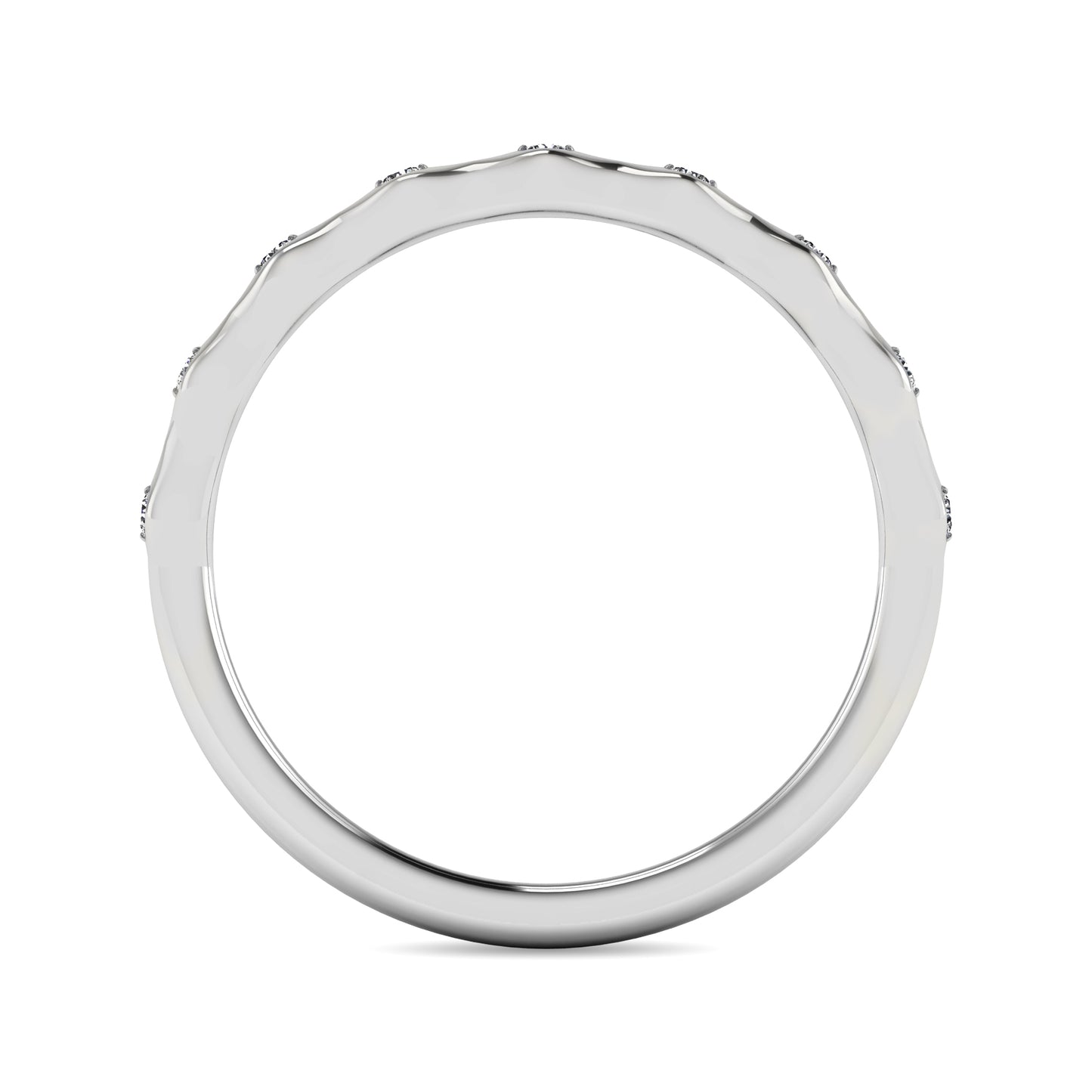 Diamond 1/10 Ct.tw Stackable Ring in 14K White Gold