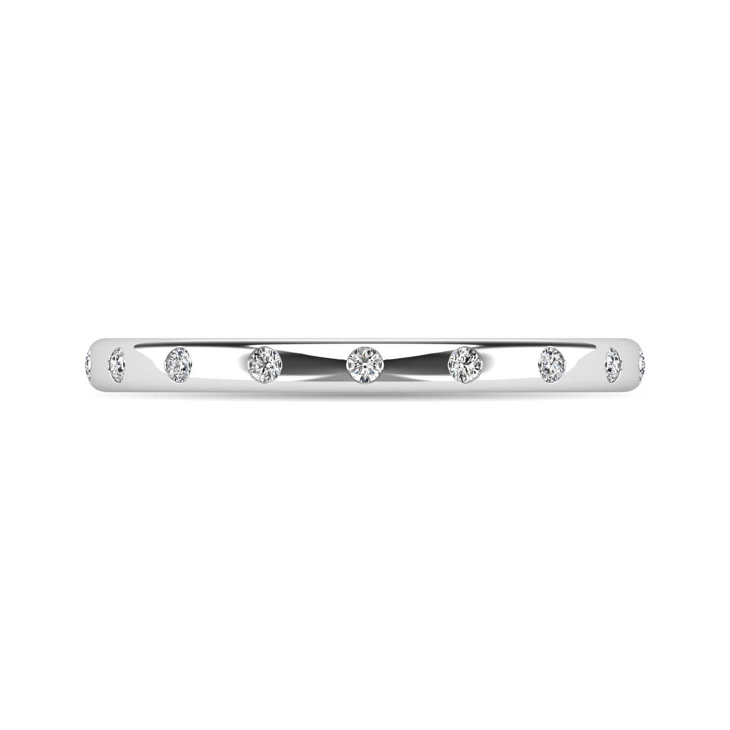 Diamond 1/10 Ct.tw Stackable Ring in 14K White Gold