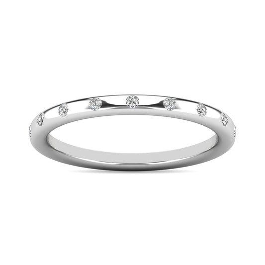Diamond 1/10 Ct.tw Stackable Ring in 14K White Gold