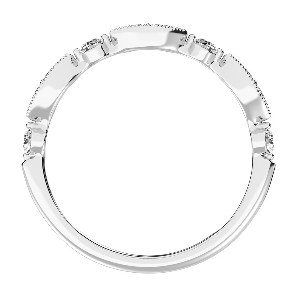 14K White Gold 1/3 Ct.Tw. Diamond Stackable Band