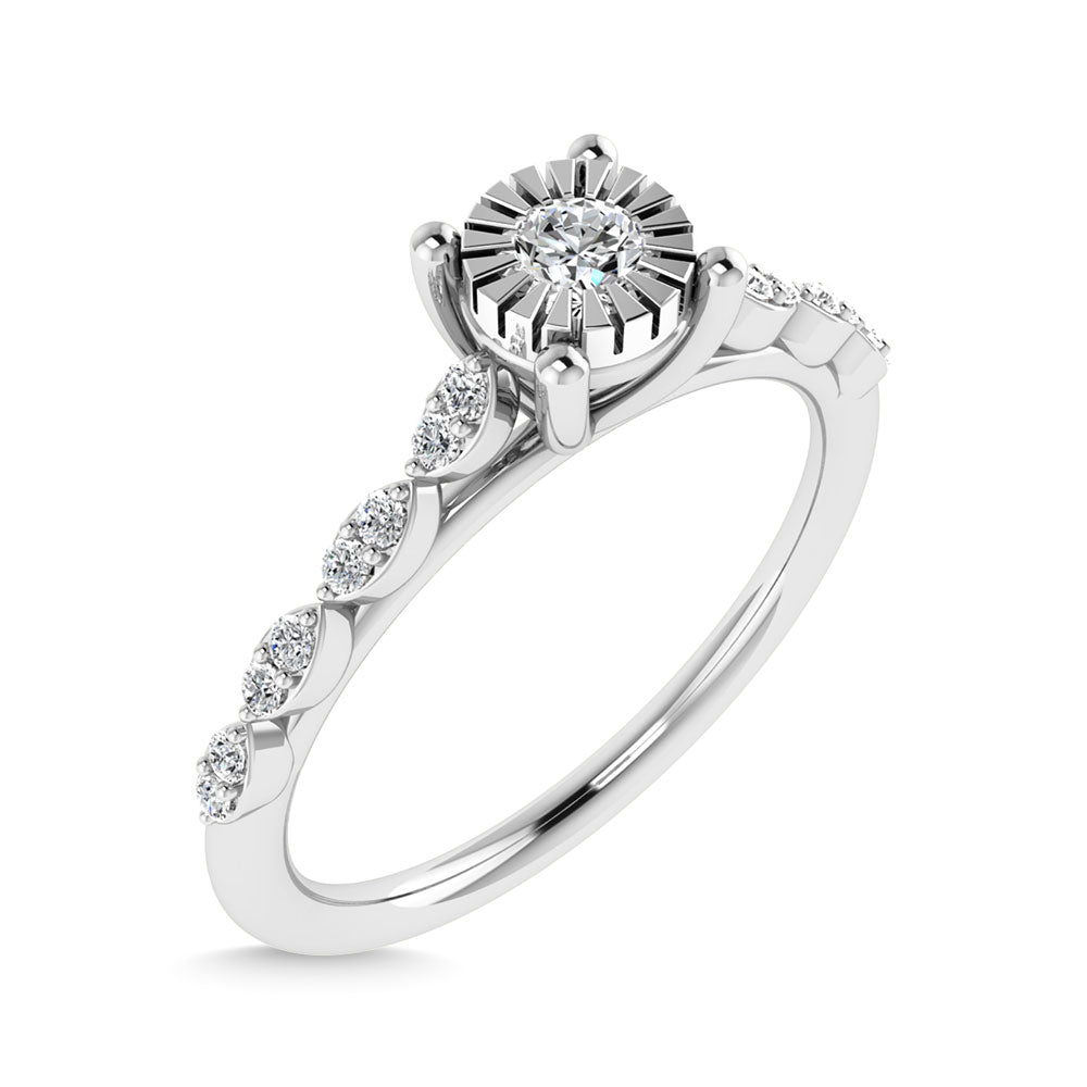 Diamond 1/5 Ct.Tw. Engagement Ring in 14K White Gold
