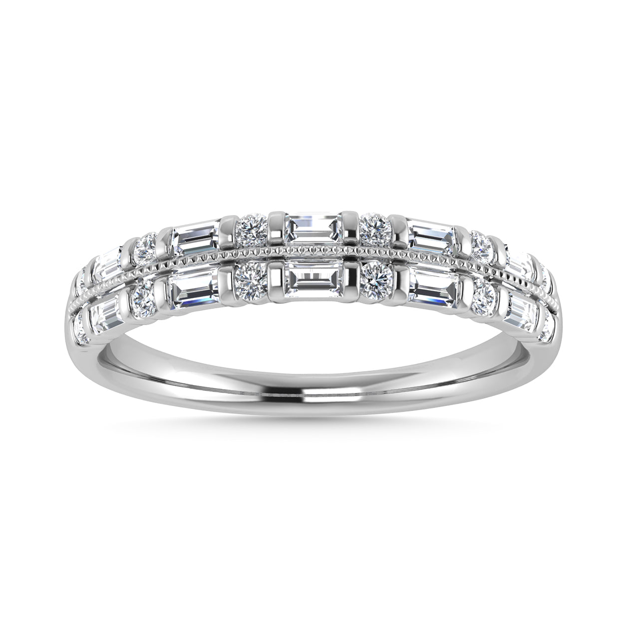 Diamond 1/4 Ct.Tw. Fashion Band in 14K White Gold