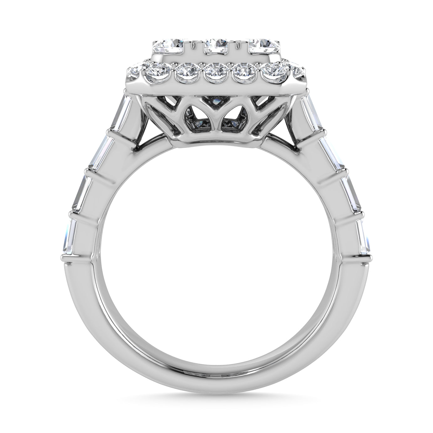 Diamond 2 Ct.Tw. Engagement Ring in 14K White Gold