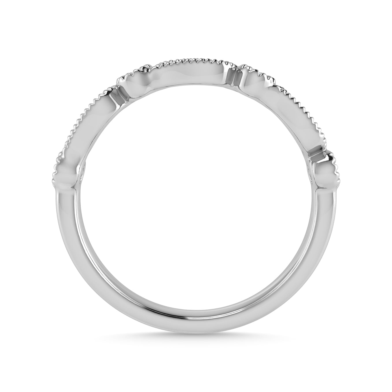 Diamond 1/6 Ct.Tw. Stackable Band in 14K White Gold