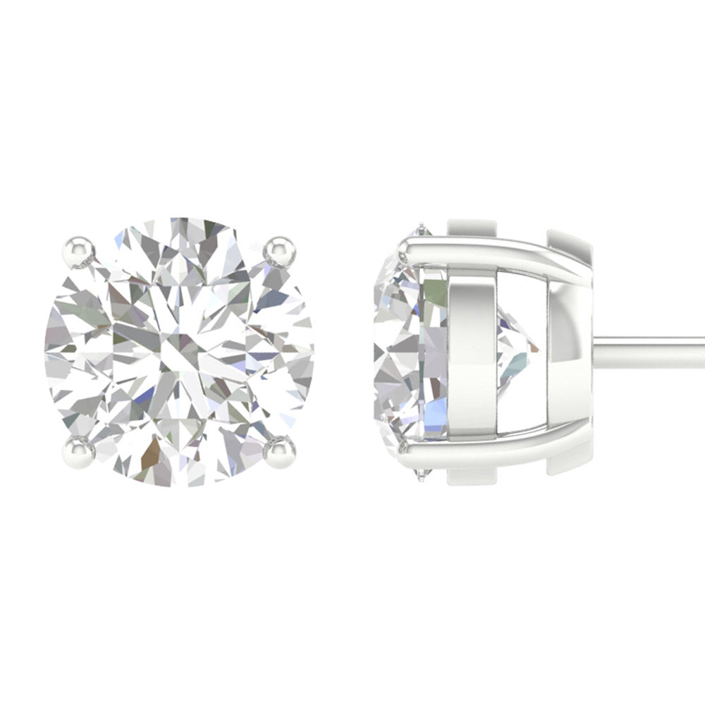14K 1.00CT Certified Lab Grown Diamond Earrings ( IGI Certified )