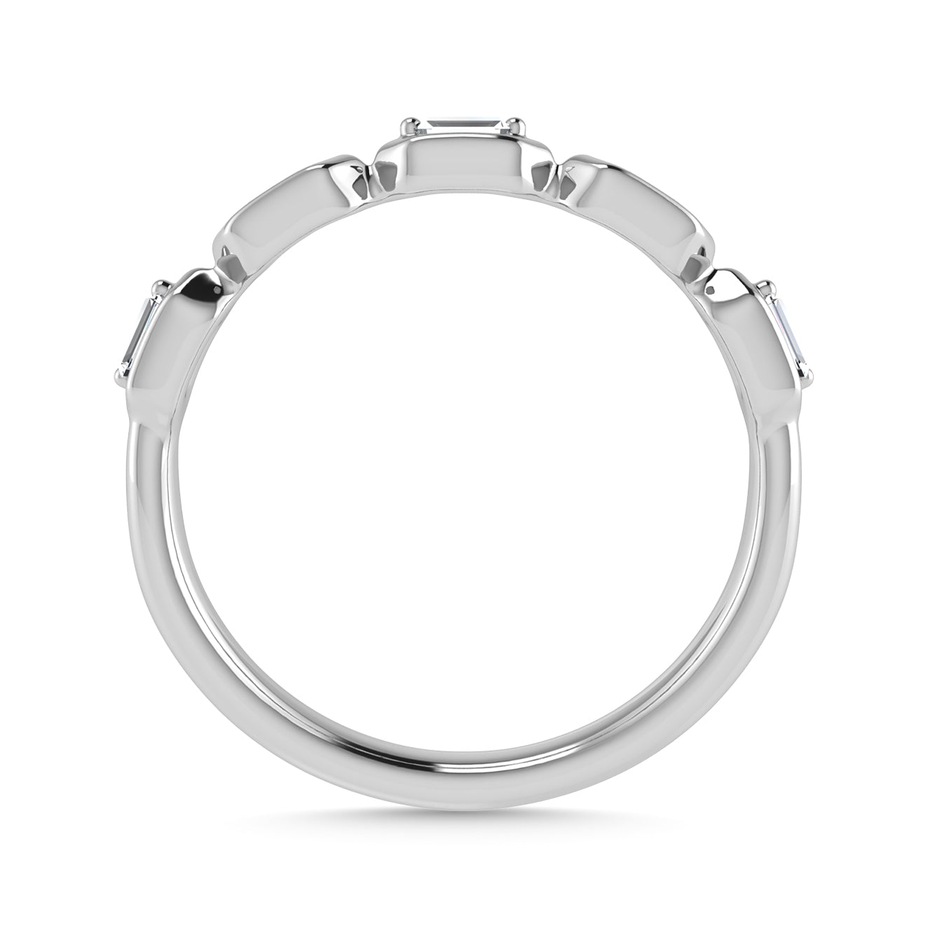 Diamond 1/6 Ct.Tw. Stack Band in 14K White Gold