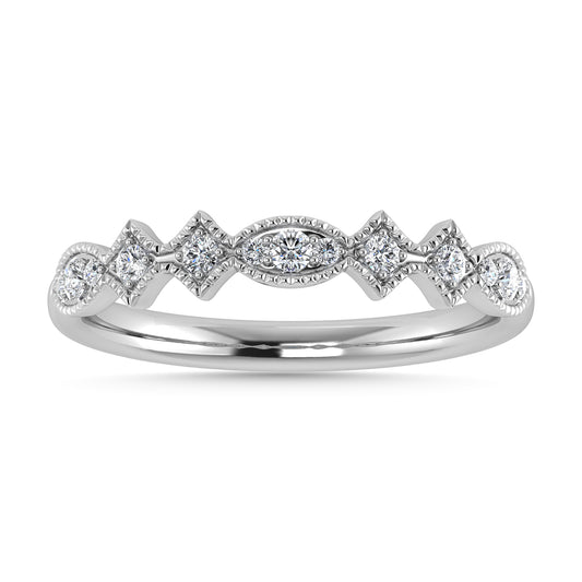 Diamond 1/5 Ct.Tw. Stack Band in 14K White Gold