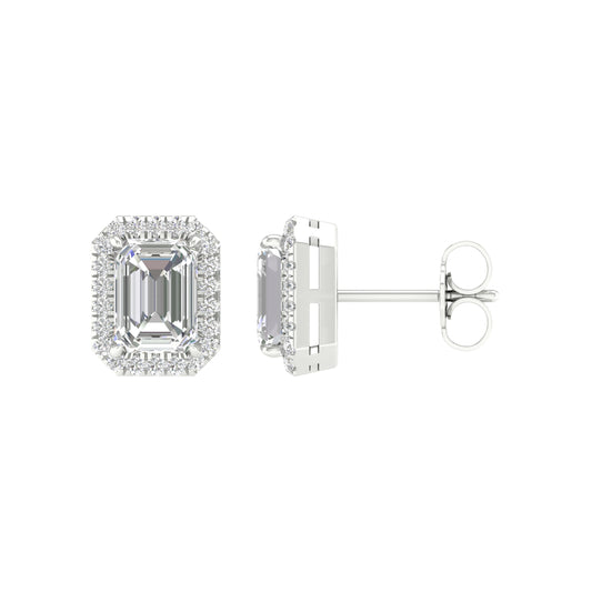 14K 2.25C TCertified Lab Grown Diamond Earrings ( IGI Certified )