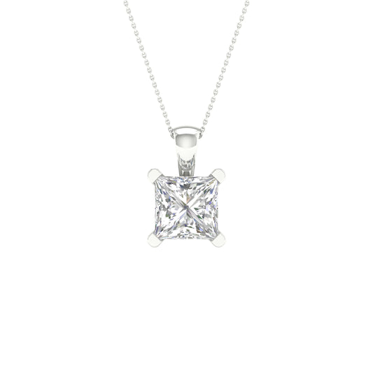 14K 2.00CT Certified Lab Grown Diamond Pendant ( IGI Certified )