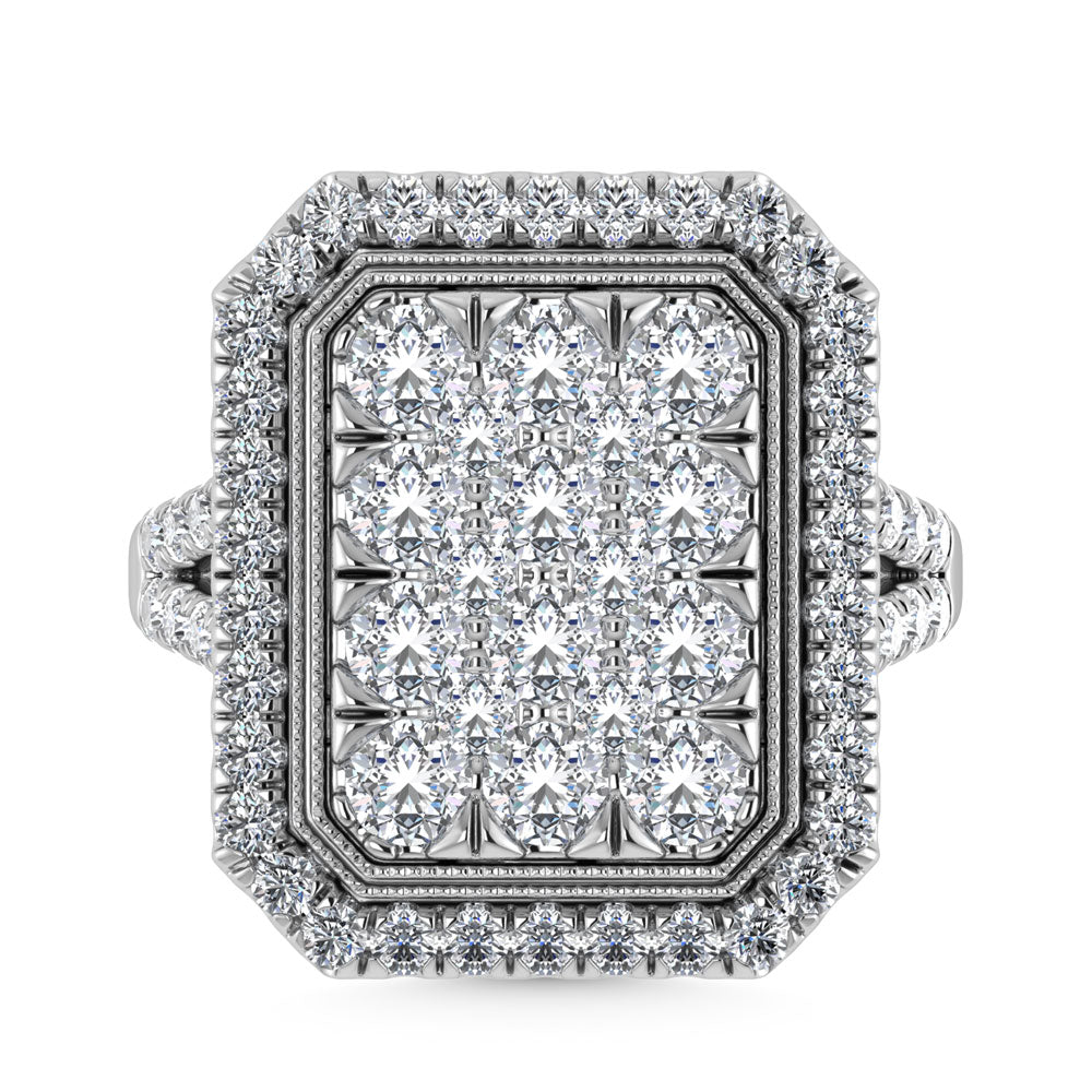 14K White Gold Diamond 2 3/4 Ct.Tw. Engagement Ring