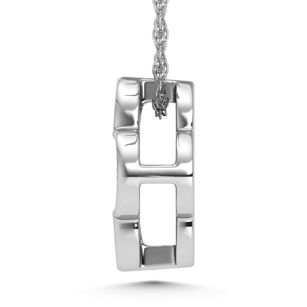 14K White Gold Diamond 1/20.Ct. Tw. Fashion Pendant