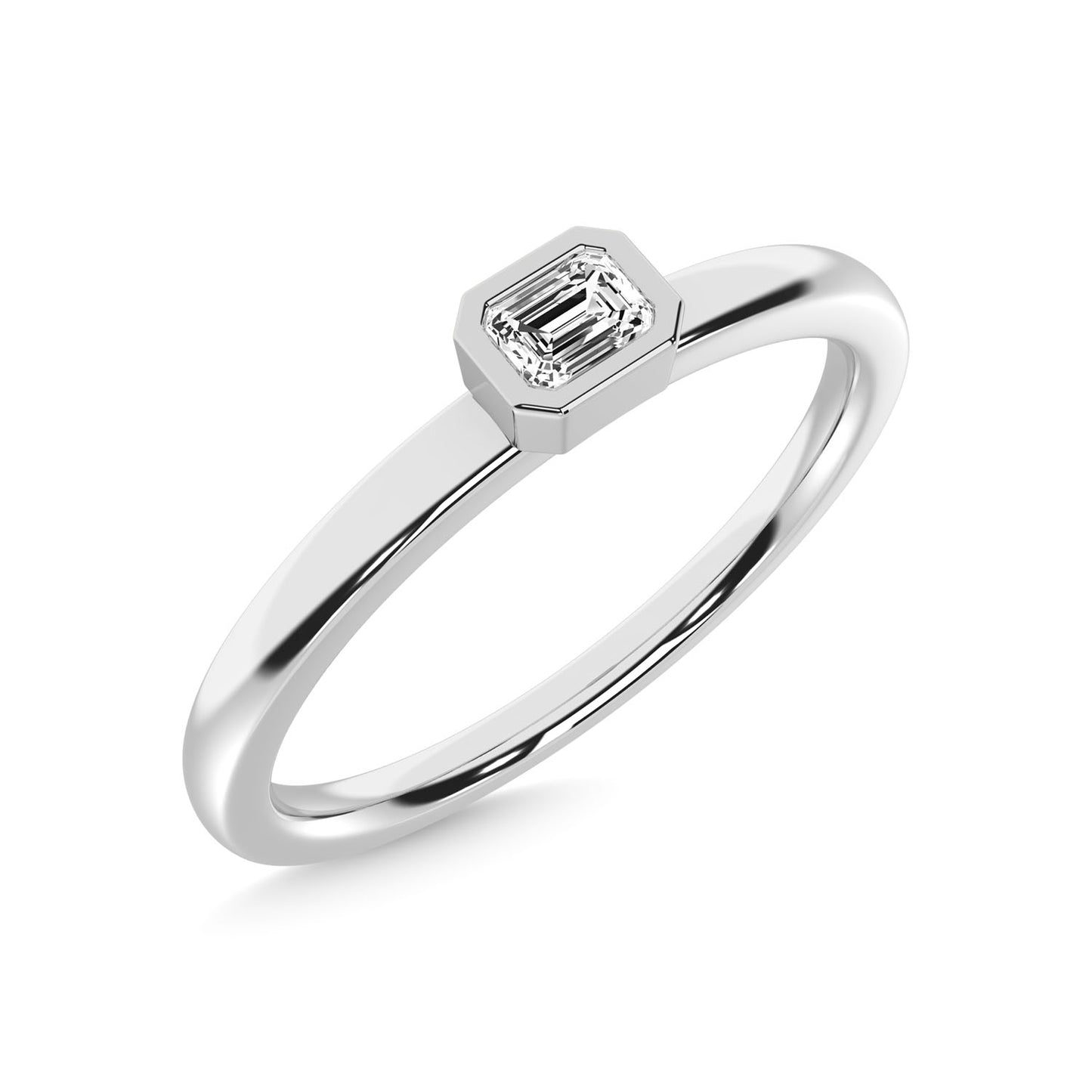14K White Gold Diamond 1/10 Ct.Tw. Anniversary Ring