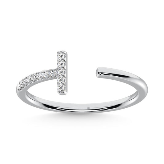 14K White Gold  Diamond 1/10 Ct.Tw. Fashion Ring