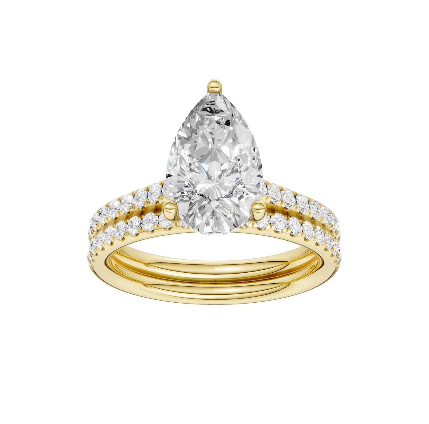 14K 2.50ct Lab Grown Diamond Bridal Set