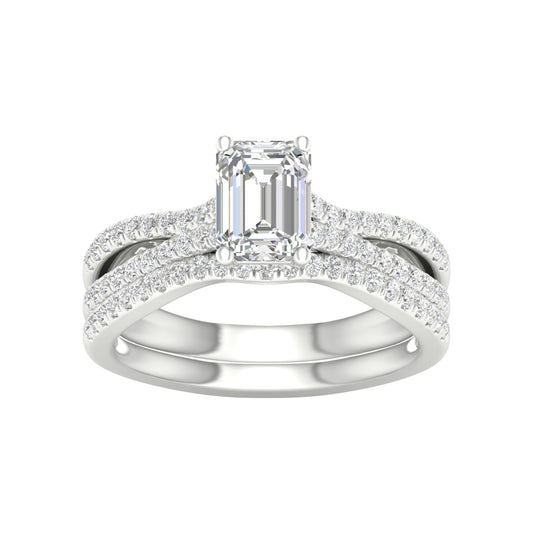 14K 1.40ct Lab Grown Diamond Bridal Set
