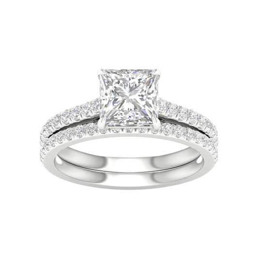 14K 2.50CT Lab Diamond Bridal Set