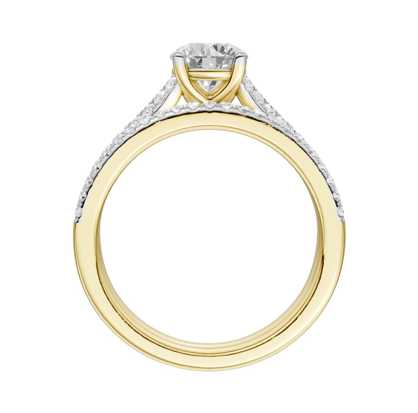 14K 1.40ct Lab Grown Diamond Bridal Set